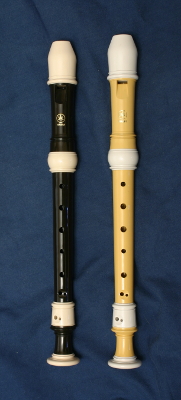 Yamaha 402B and 302B soprano recorders