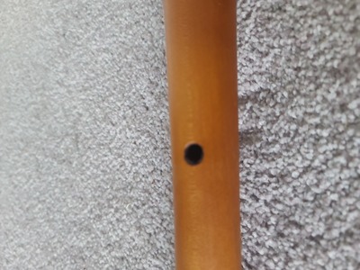 Soprano Shawm by John Hanchet fingerhole